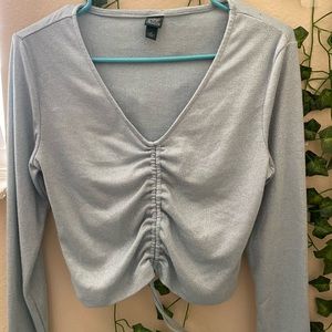 Sparkly cropped long sleeve